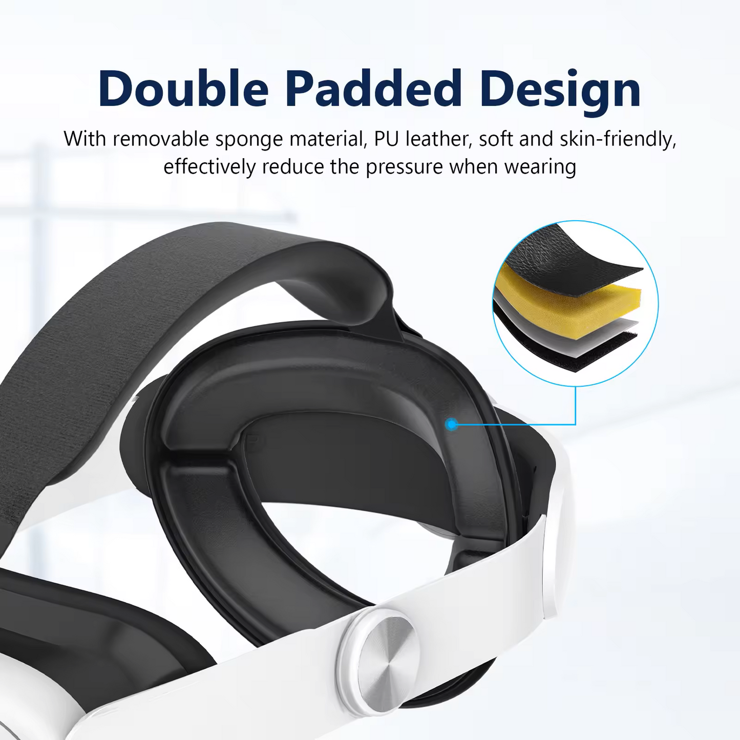 Quest 3/3s adjustable elite head strap
