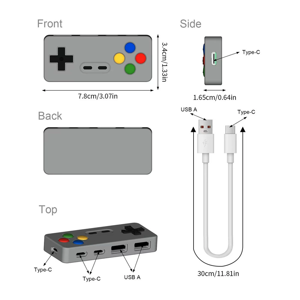 Game Controller USB Dongle Hub