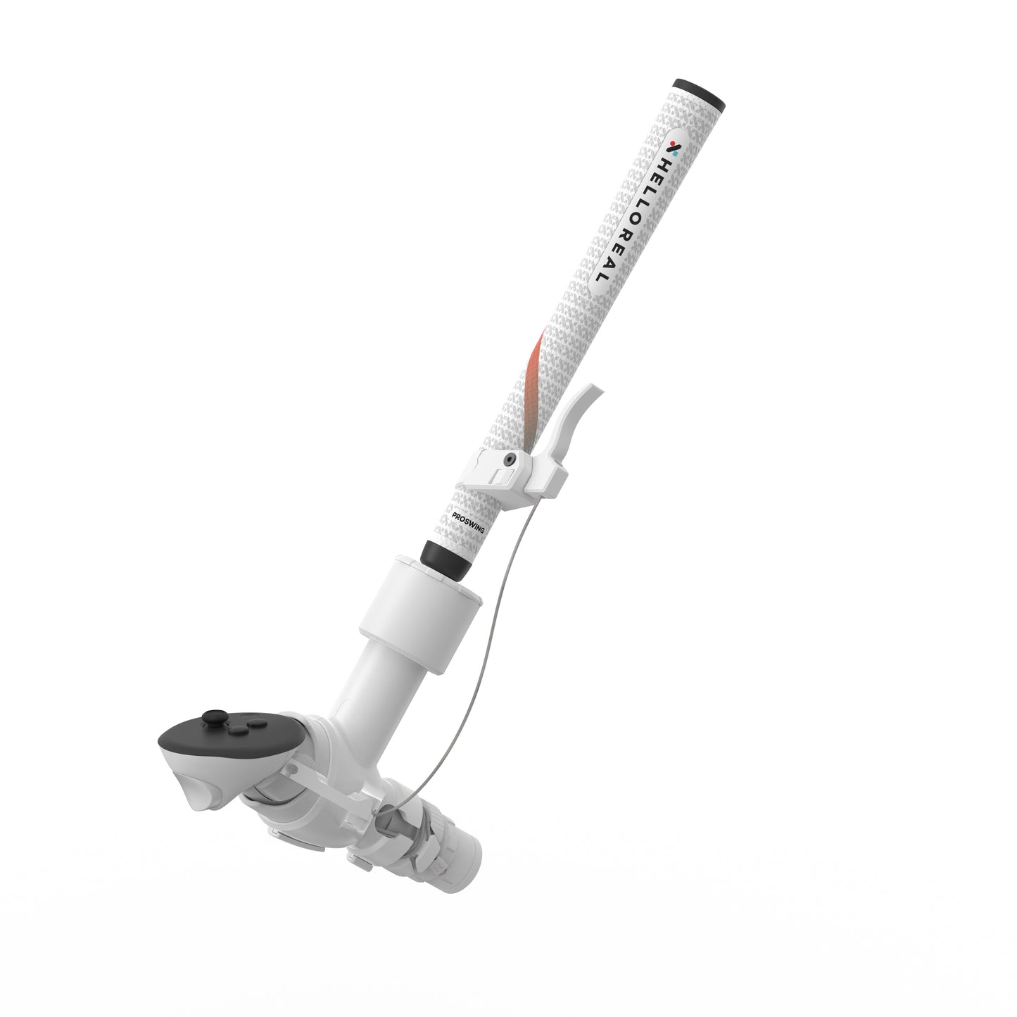 HelloReal ProSwing Golf 2.0 VR Golf handle / Quest 2, Quest 3/3s, Quest Pro and PSVR2