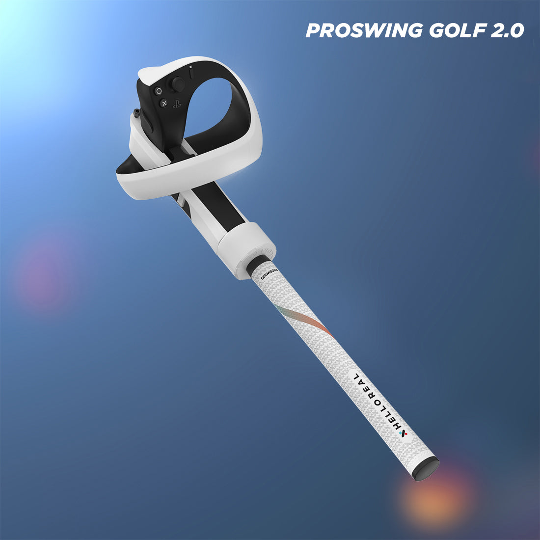 HelloReal ProSwing Golf 2.0 VR Golf handle / Quest 2, Quest 3/3s, Quest Pro and PSVR2