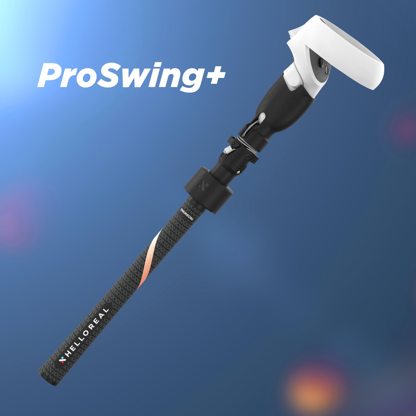 HelloReal ProSwing Golf 2.0 VR Golf handle / Quest 2, Quest 3/3s, Quest Pro and PSVR2
