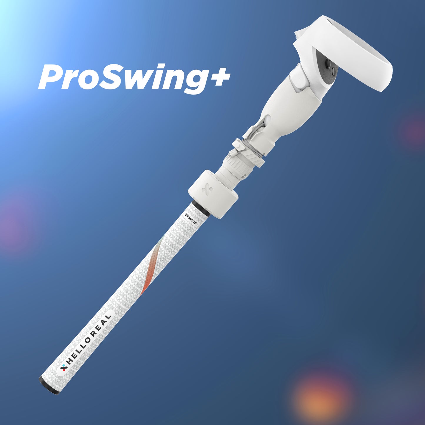 HelloReal ProSwing Golf 2.0 VR Golf handle / Quest 2, Quest 3/3s, Quest Pro and PSVR2