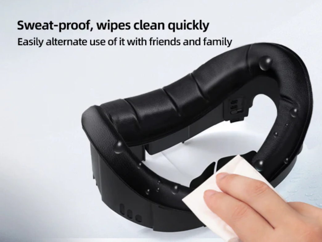 AMVR Upgraded PU Leather Facial Interface for Quest 3