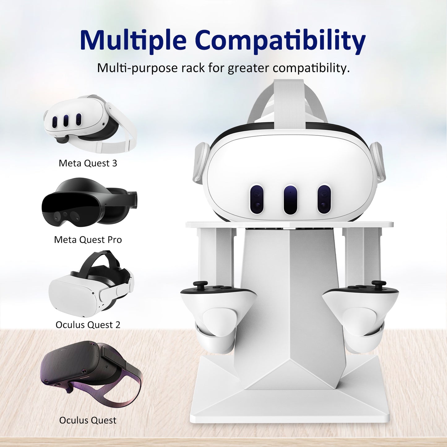 Desktop stand for Quest 2, 3/3s, and Pro
