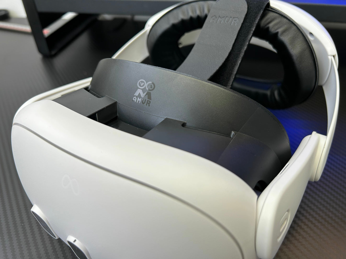 AMVR Upgraded PU Leather Facial Interface for Quest 3