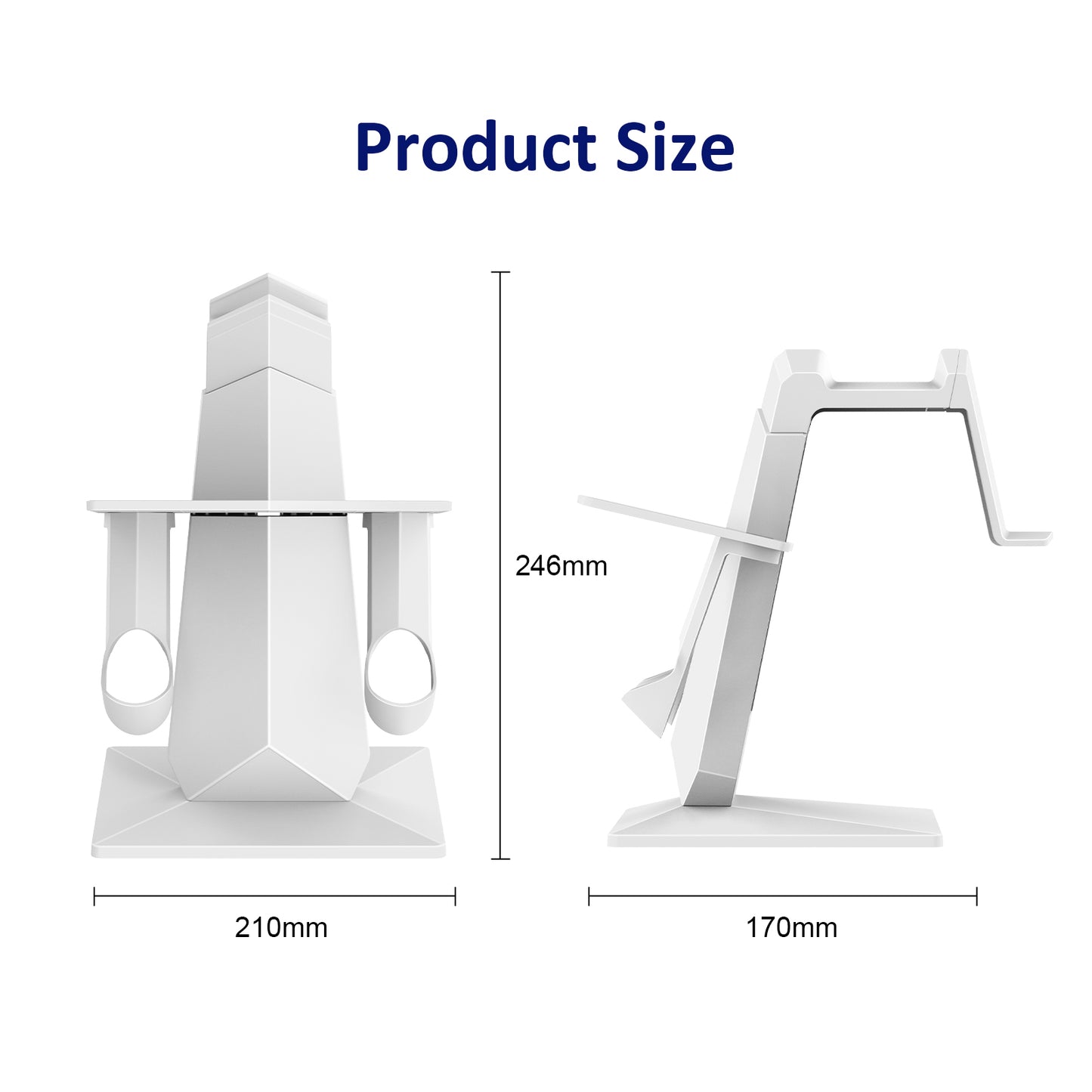 Desktop stand for Quest 2, 3, and Pro