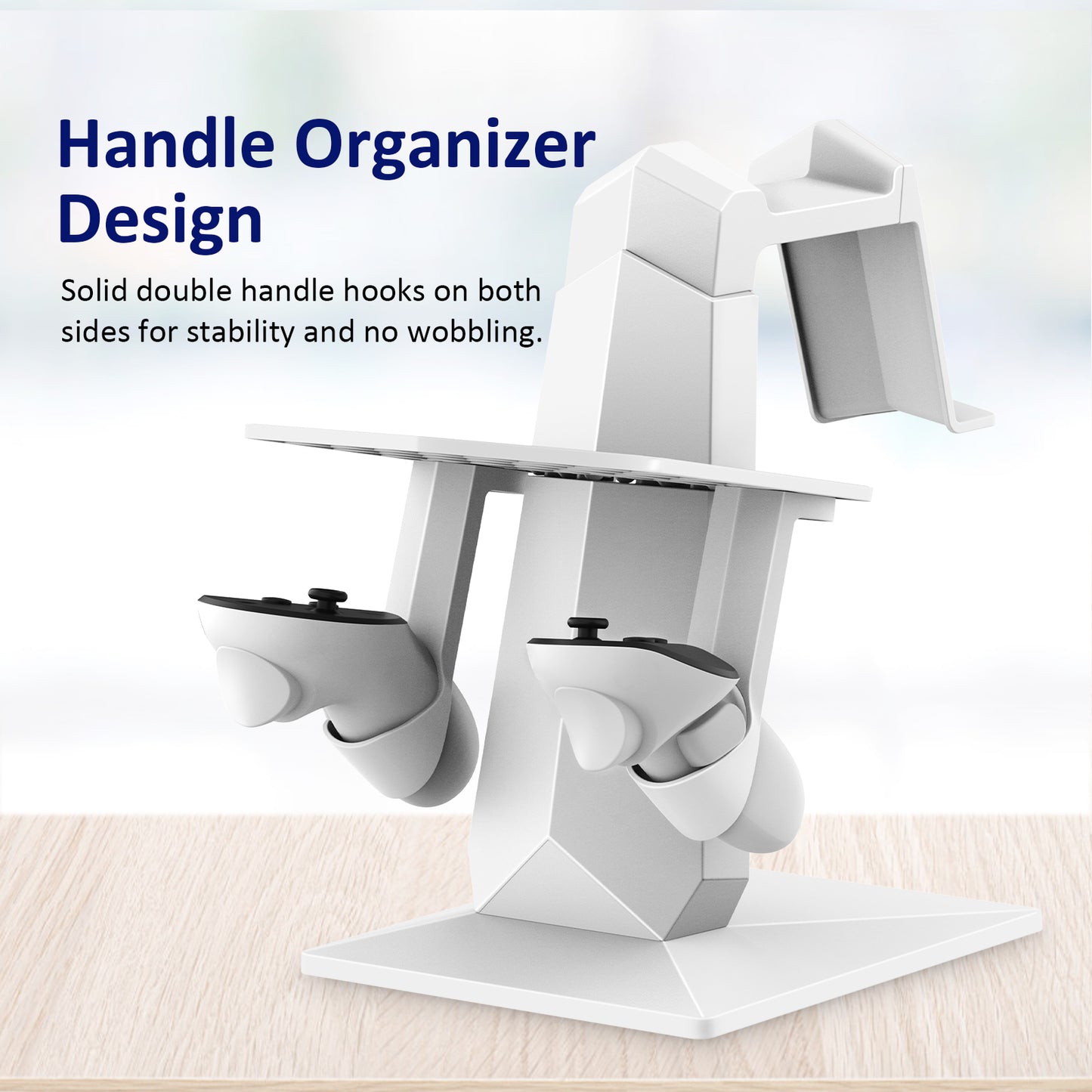 Desktop stand for Quest 2, 3, and Pro