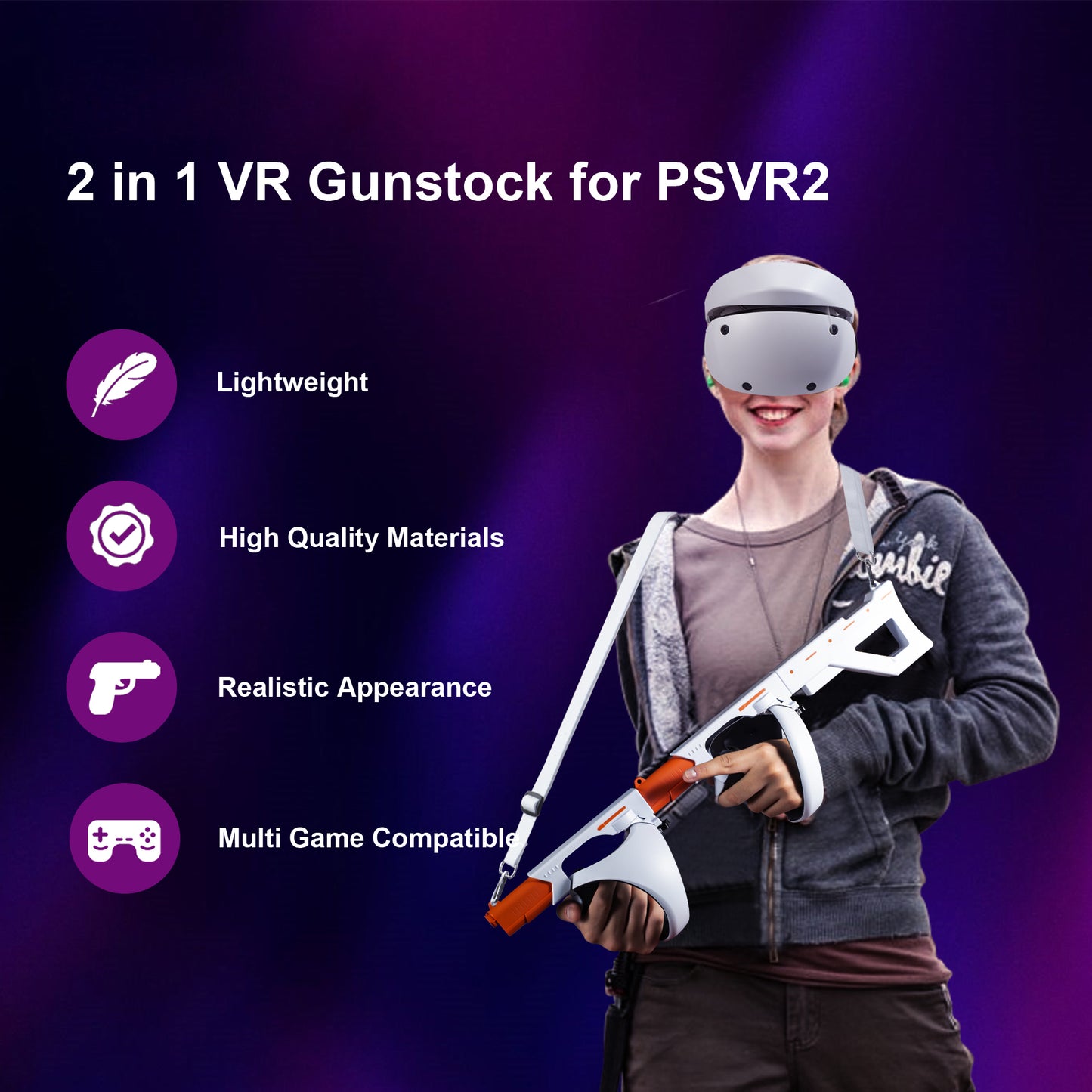 Sony PSVR2 Rifle stock