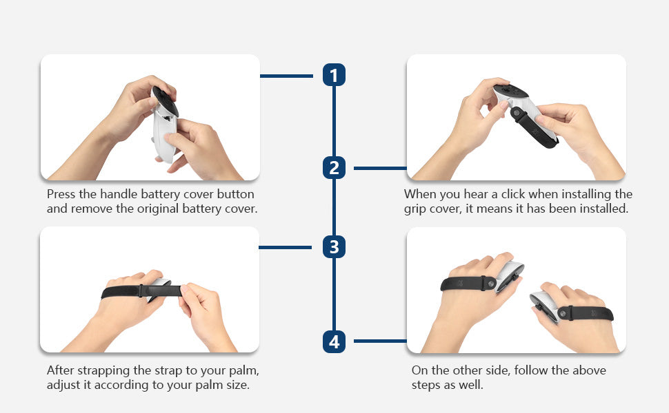 AMVR battery cover straps for Quest 3